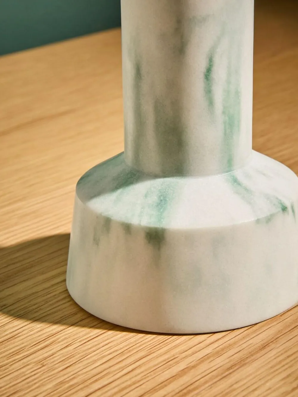 Best MADE.COM Set of 2 Marbled Teal Fitz Taper Candle Holders