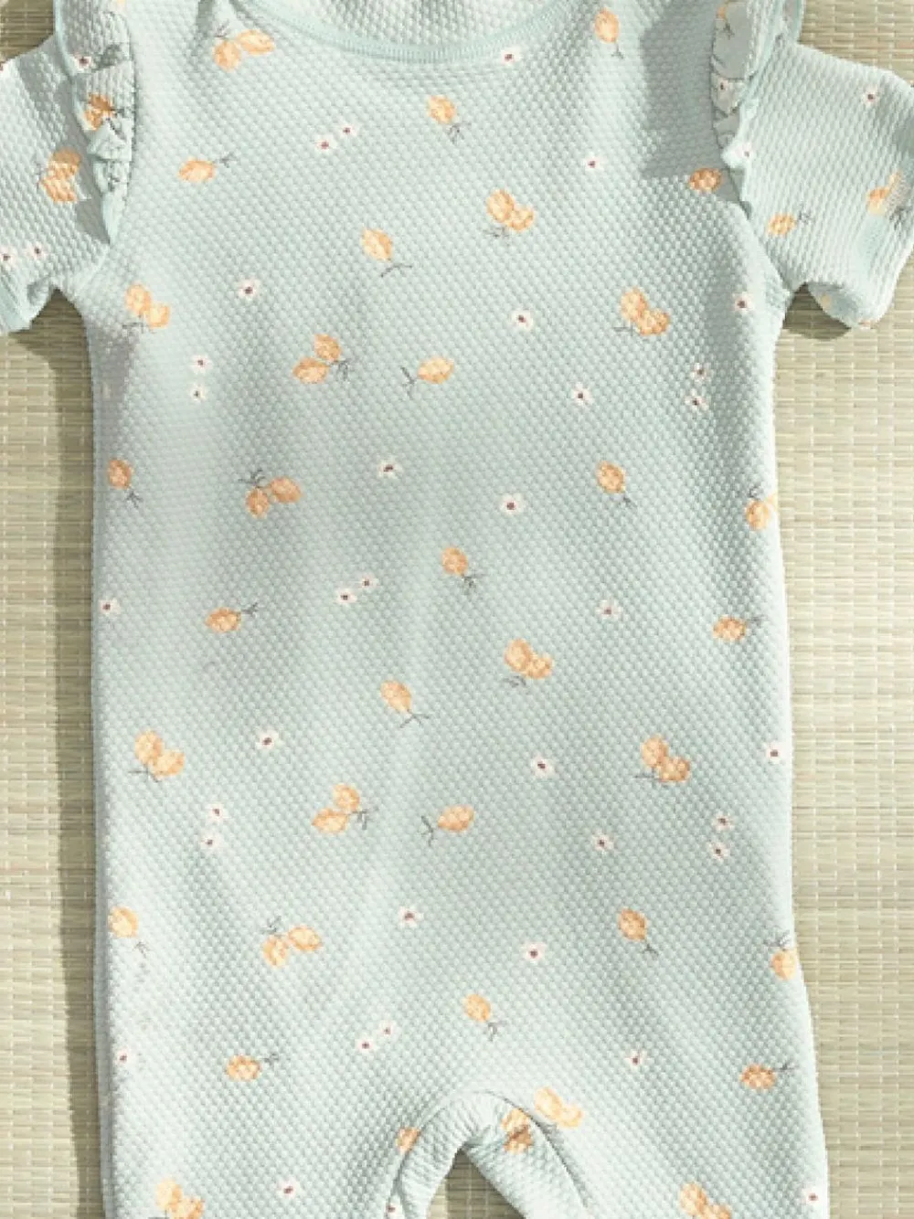 Mamas & Papas Green Lemon Print Textured Short Sleeve Rashsuit^ Swimwear|Swimwear