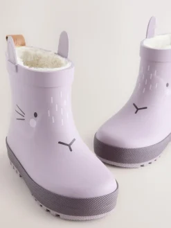 Discount Next Mauve Purple Bunny Chelsea Wellies