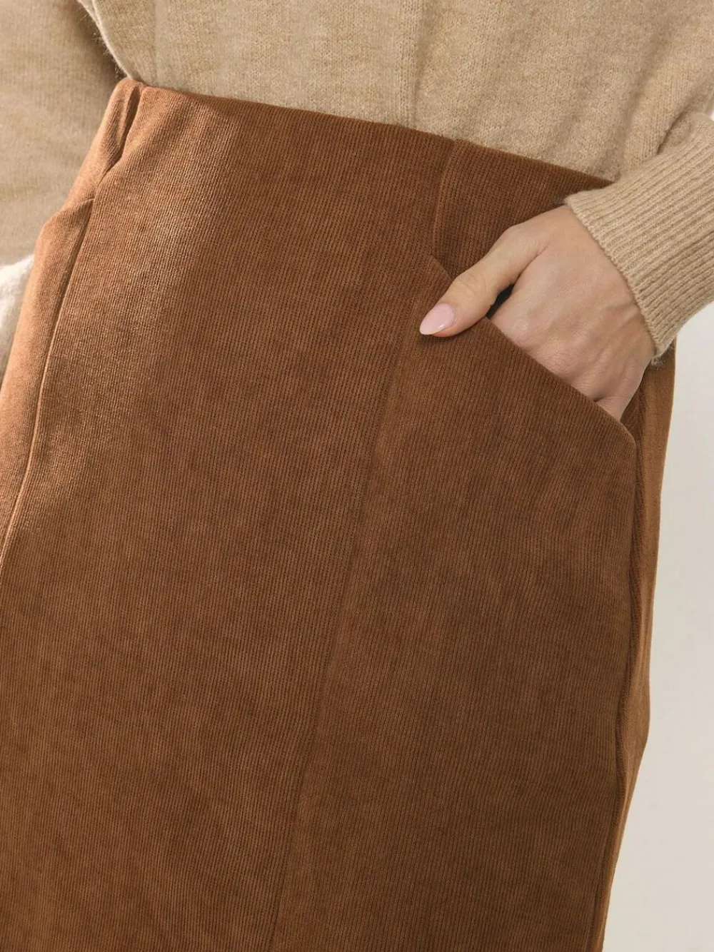 M&Co Pocket Cord Skirt^Women Skirts