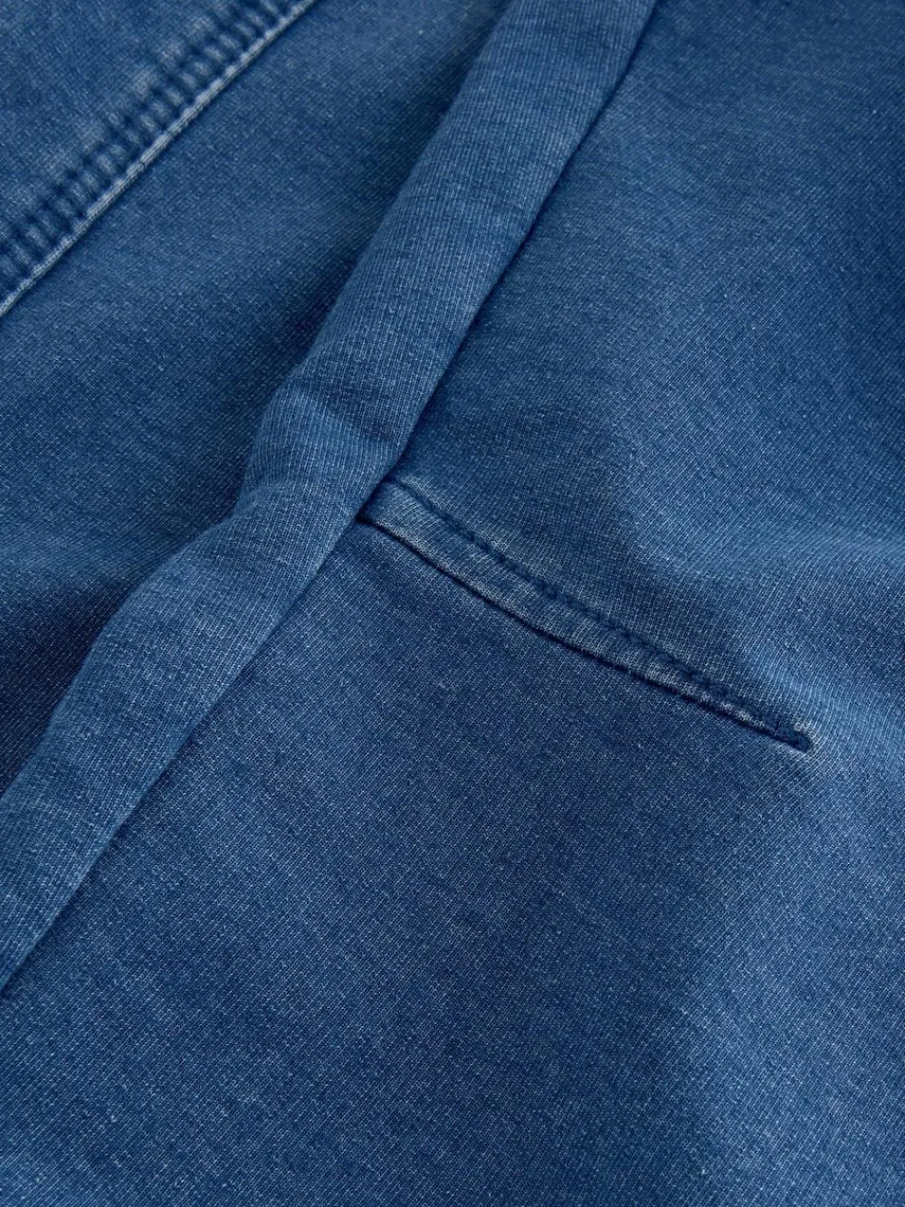 Clearance Next Barrel Leg Denim Jersey Trousers Mid Blue