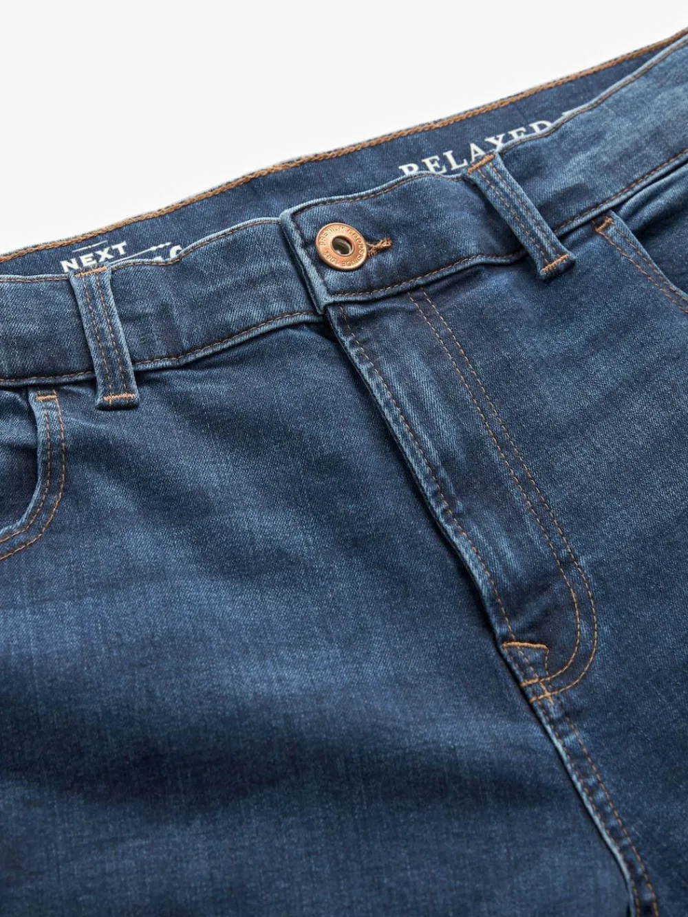 Discount Next Mid Blue Classic Stretch Relaxed Fit Jeans