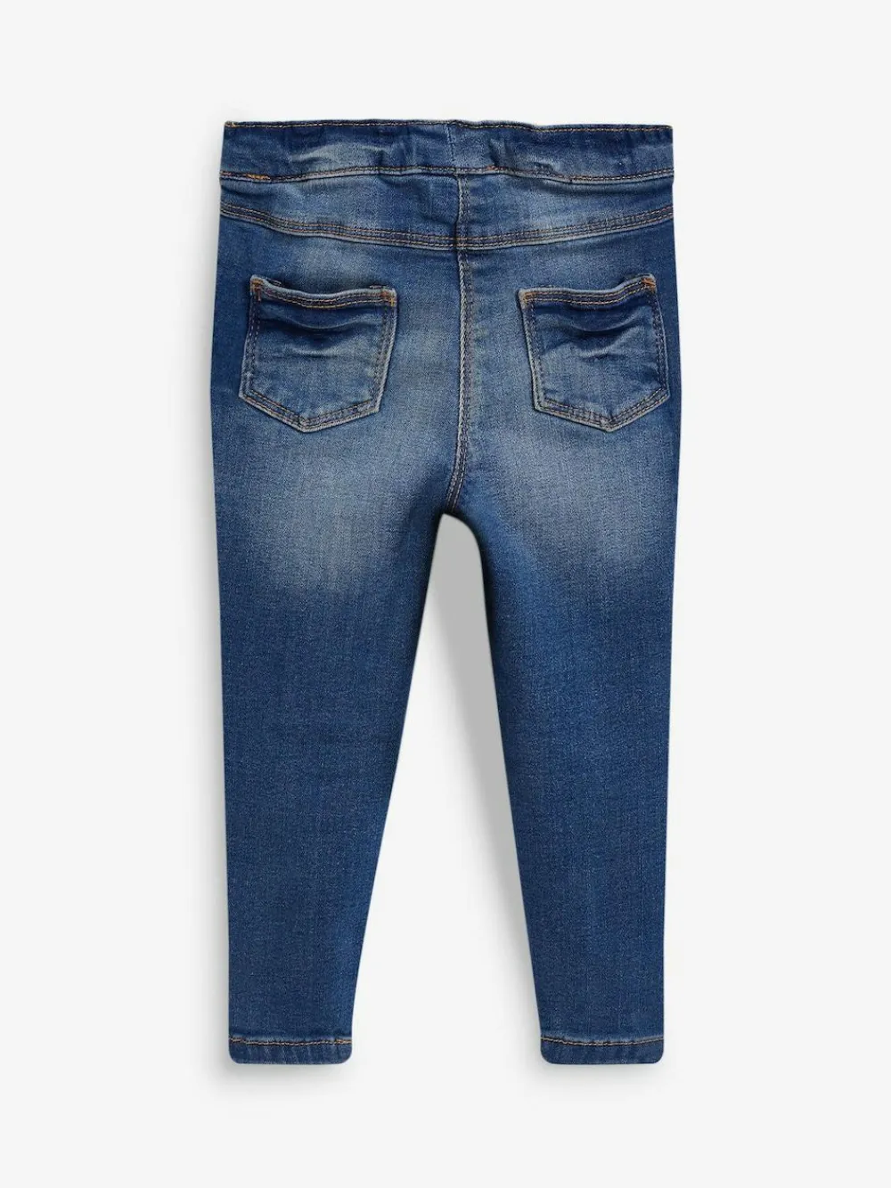 New Next 1 Pack Elasticated Waist Jeggings (3mths-7yrs) Mid Blue Denim