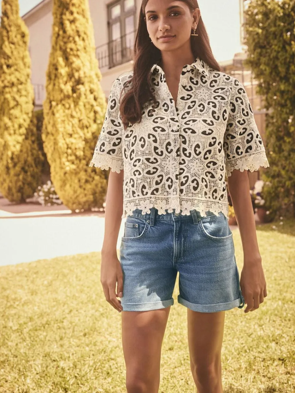 Next Denim Boy Shorts^Women Shorts