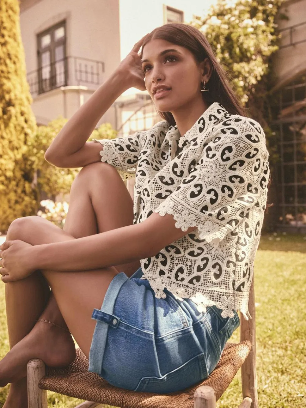 Next Denim Boy Shorts^Women Shorts
