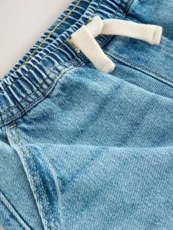 Next Mid Blue Denim Denim Pull On Carpenter Jeans (3-16yrs)^BOY Jeans & Joggers|Jeans