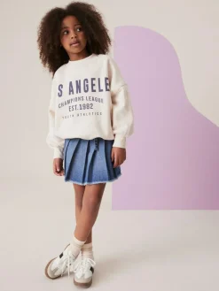 Next Denim Pleated Skirt (3-16yrs)^ Shorts & Skirts