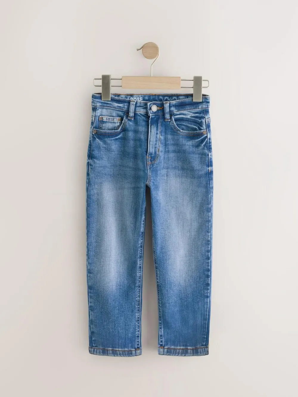 Outlet Next Mid Blue Loose Fit Stretch Jeans (3-17yrs)