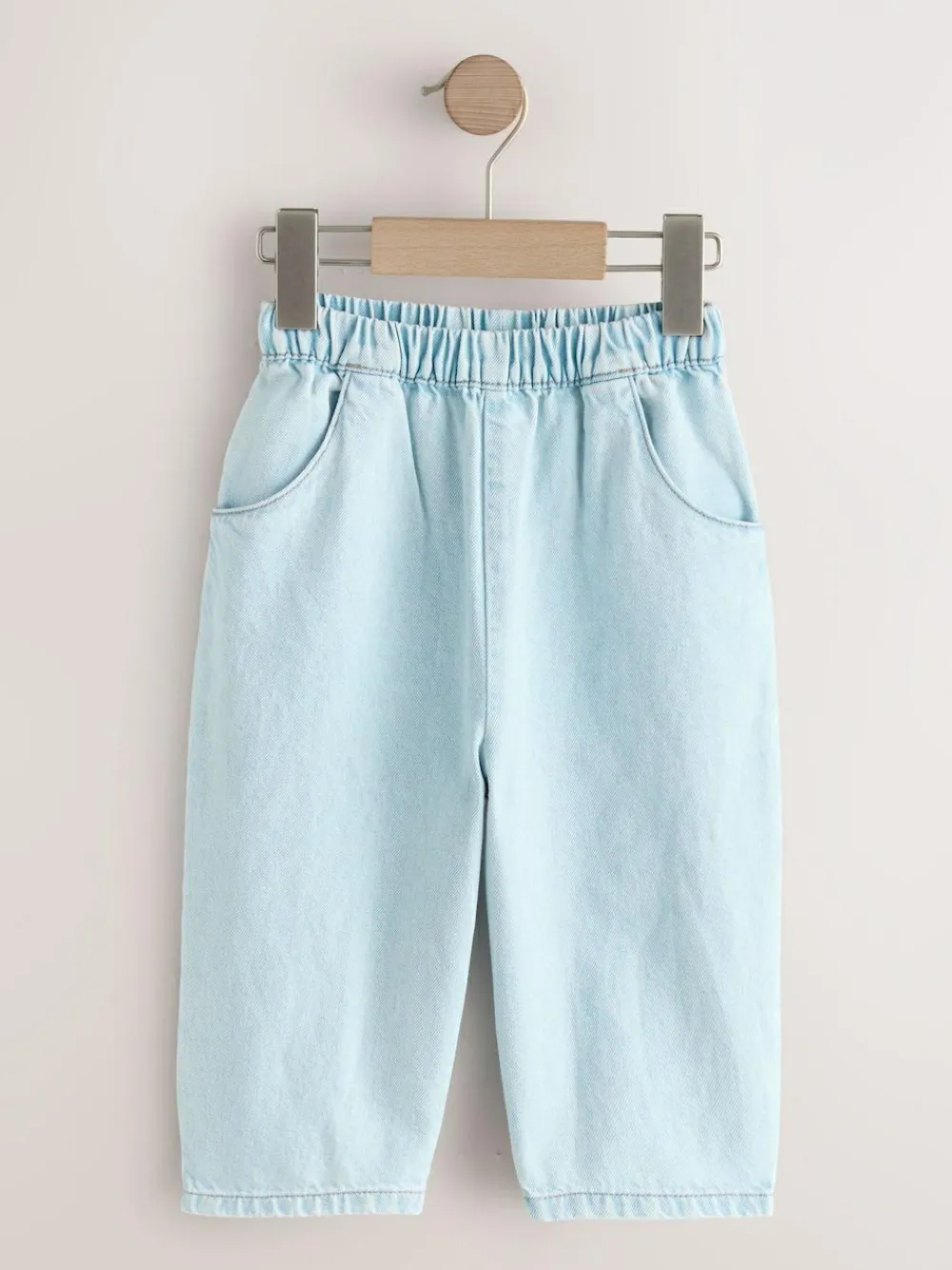 Online Next Pullon Barrel Jeans (3mths-7yrs) Mid Blue