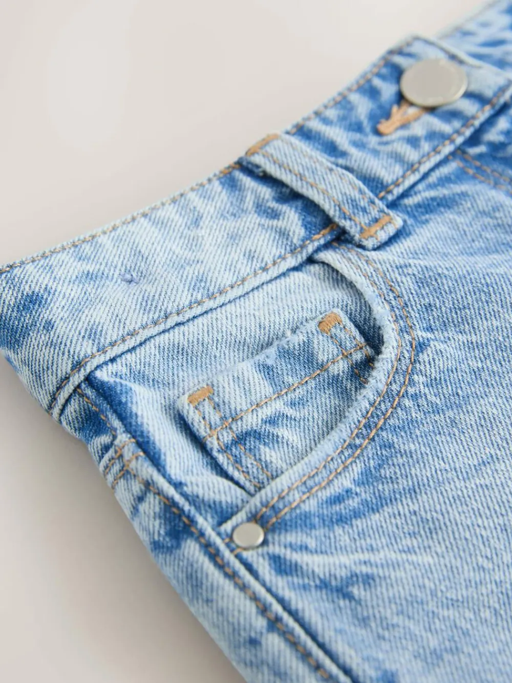 Next Regular Length Frayed Edge Denim Shorts (3-16yrs)^ Shorts & Skirts