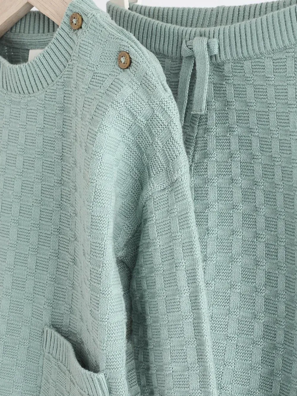 Next Baby Textured Knitted 100% Cotton Jumper and Leggings Set (0mths-3yrs)^BOY Baby Boys|Baby Boys