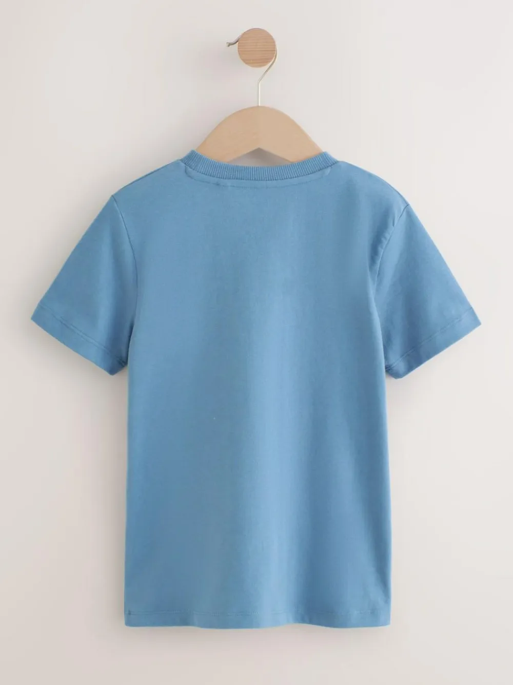 Outlet Next Mineral Green/Blue Short Sleeve Stag Embroidered T-Shirts 4 Pack (3-16yrs)