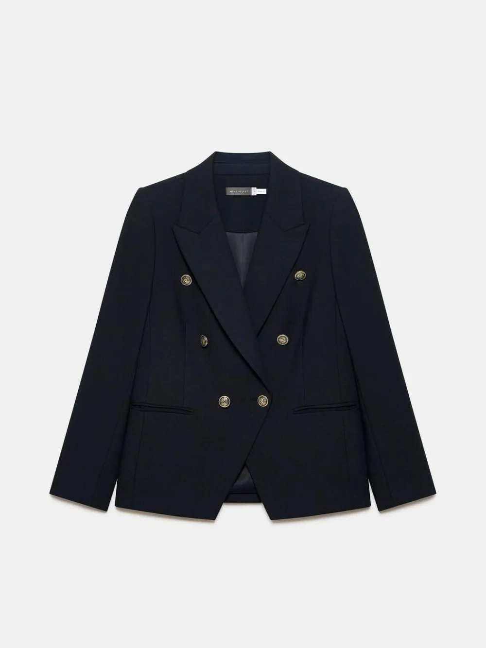 Discount Mint Velvet Blue Double Breasted Blazer