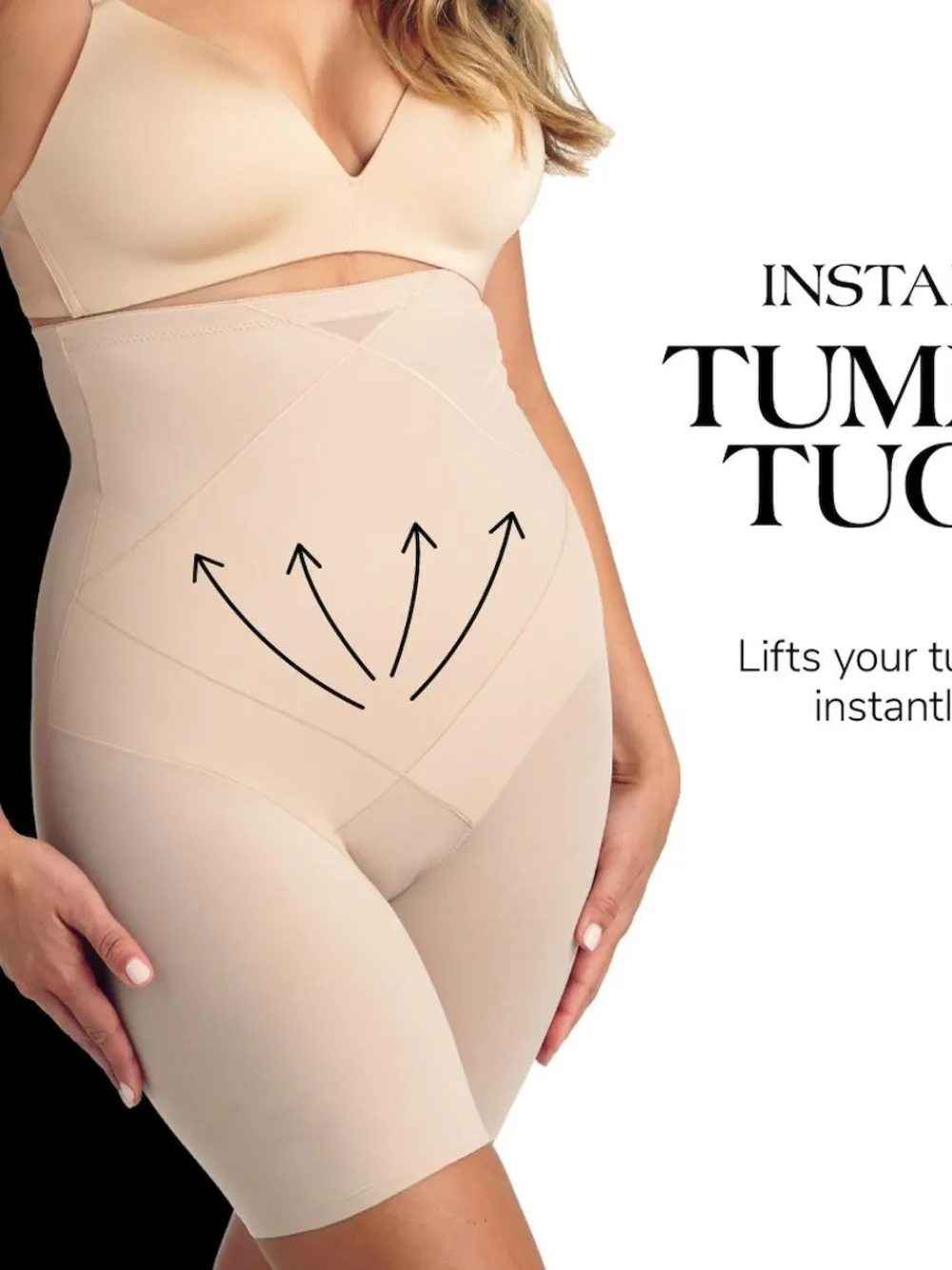 Clearance Miraclesuit Shapewear Instant Tummy Tuck Extra Firm Control Shaping Body Black