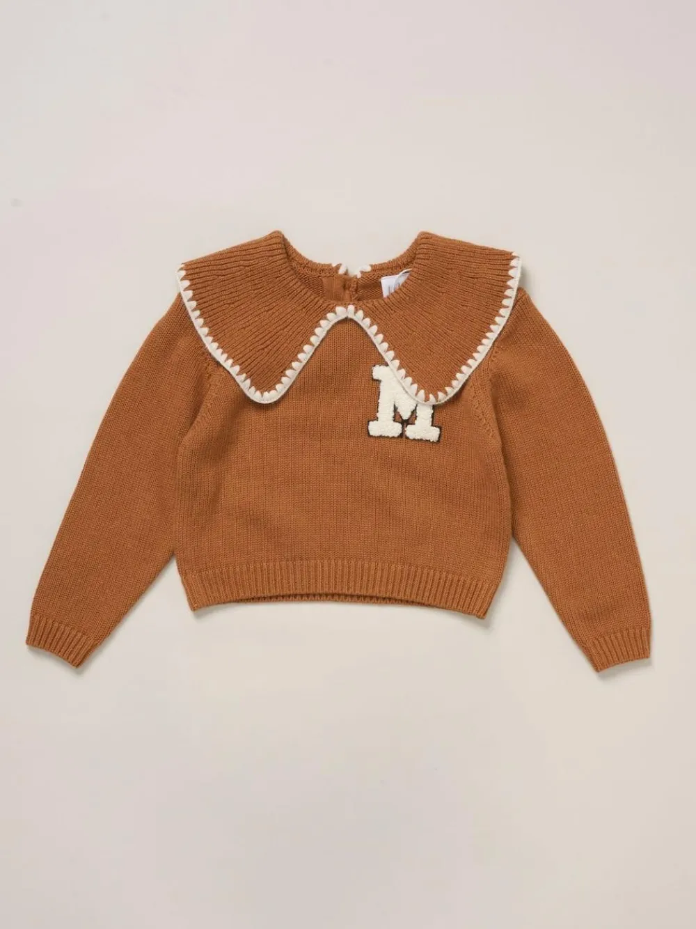 Miss True Knit Brown Jumper with Woven Collar and Check Skirt Set^ Shorts & Skirts