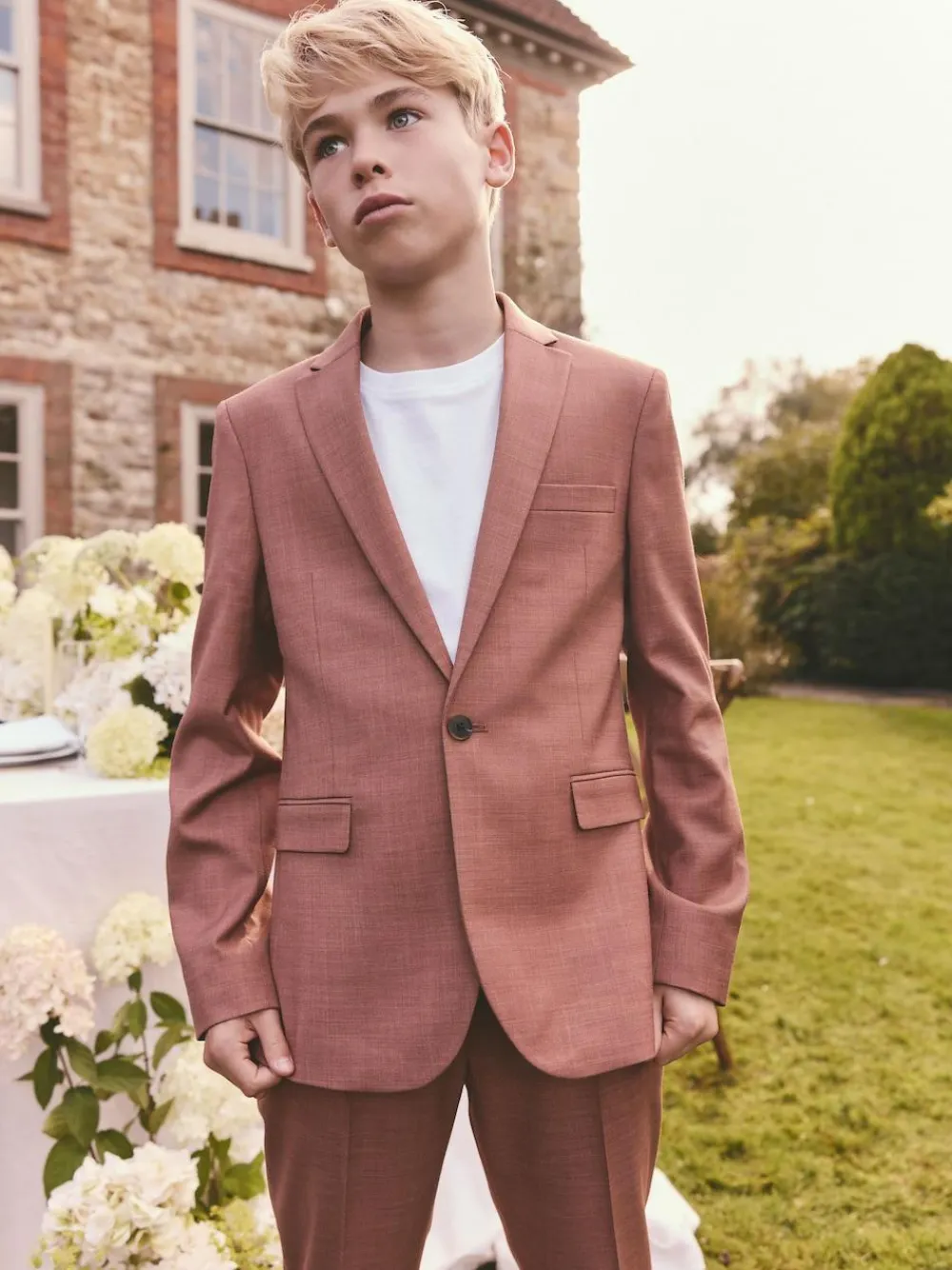 Next Mocha Brown Suit Jacket (3-16yrs)^BOY Suits & Vest