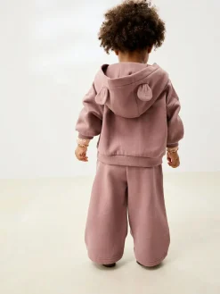 Online Next Mocha Brown Wide Leg Sweat Joggers (3mths-7yrs)