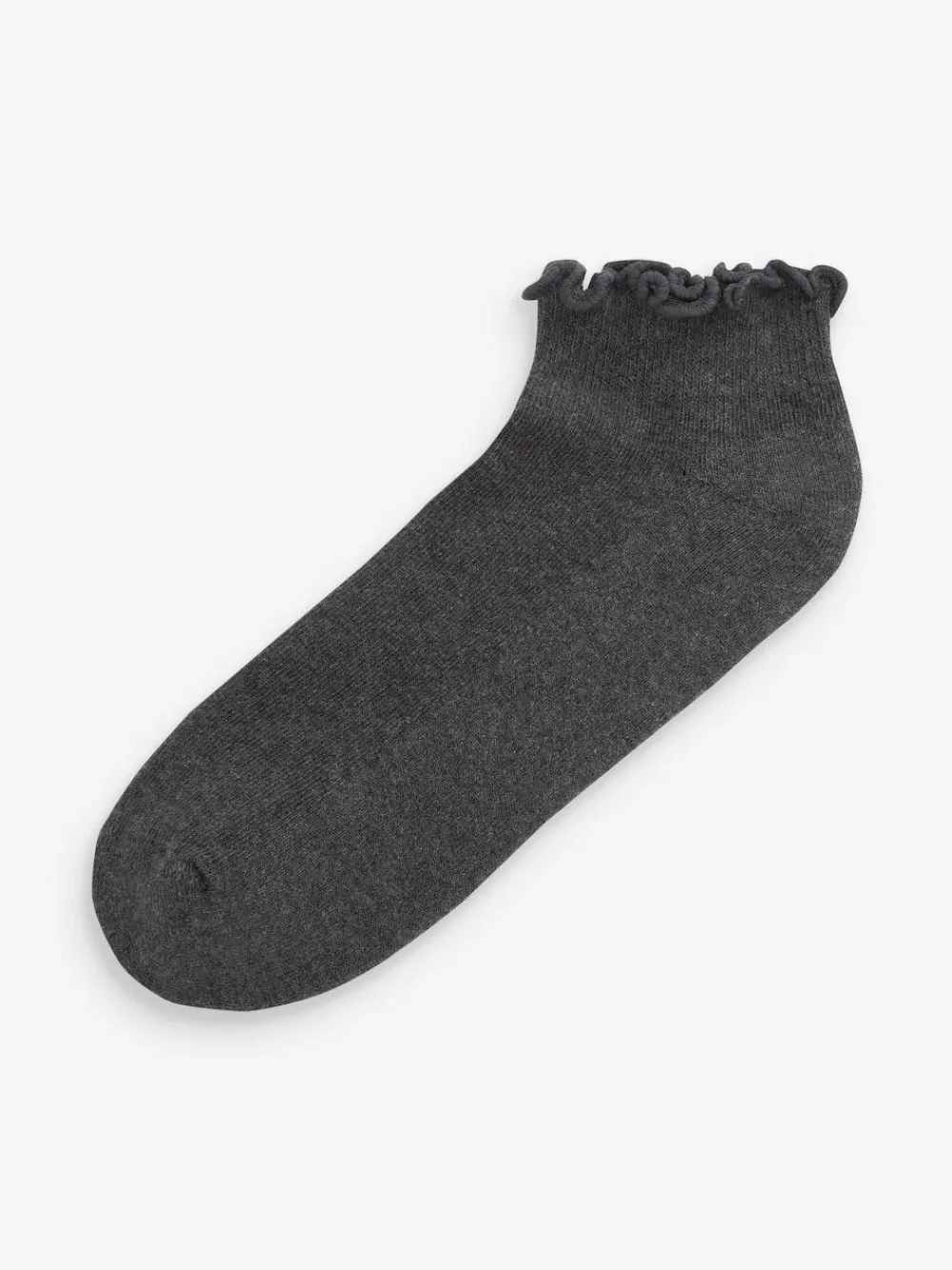 Next Monochrome Frill Top Cushion Sole Trainer Socks 4 Pack^Women Socks & Tights