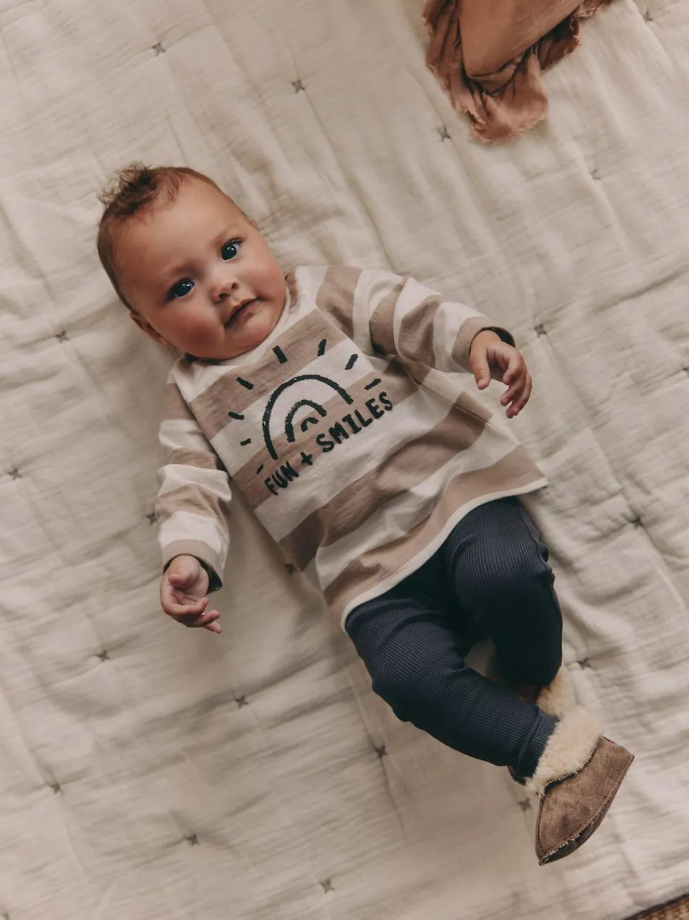 Sale Next Monochrome Slogan Baby Top and Leggings Set 2 Piece (0mths-3yrs)