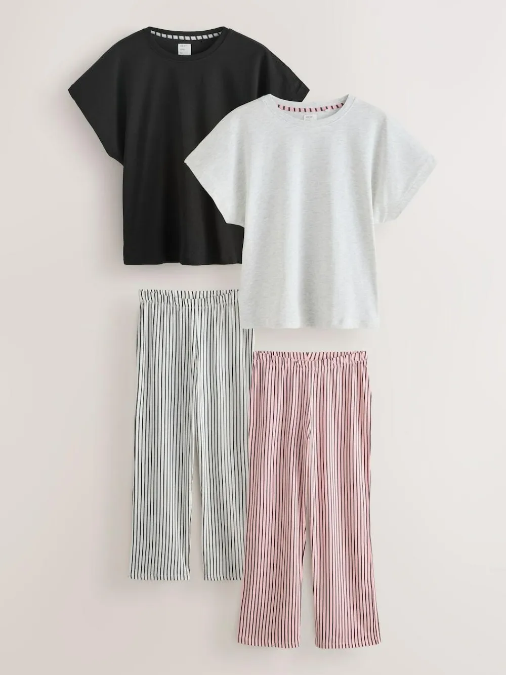Next Short Sleeve Pyjamas 2 Pack^Women Pyjamas|All Night & Lounge