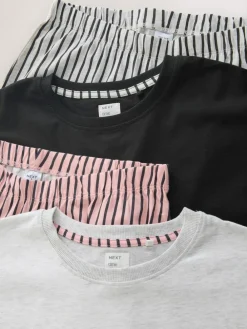 Next Short Sleeve Pyjamas 2 Pack^Women Pyjamas|All Night & Lounge