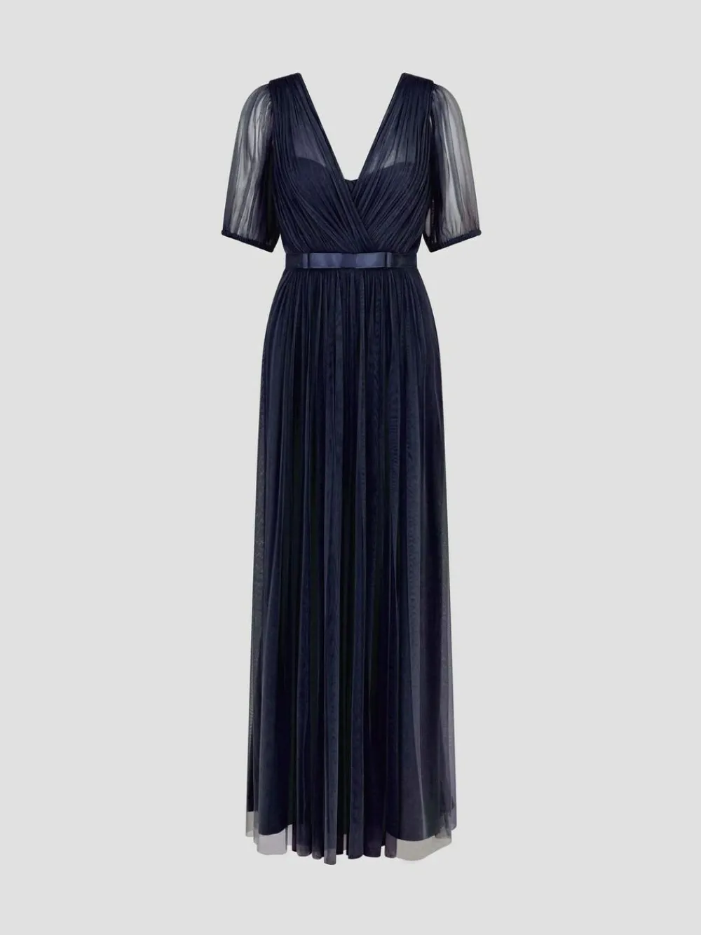 Monsoon Ellie Sheer Sleeve Plunge Tulle Maxi Dress^Women Maxi Dresses
