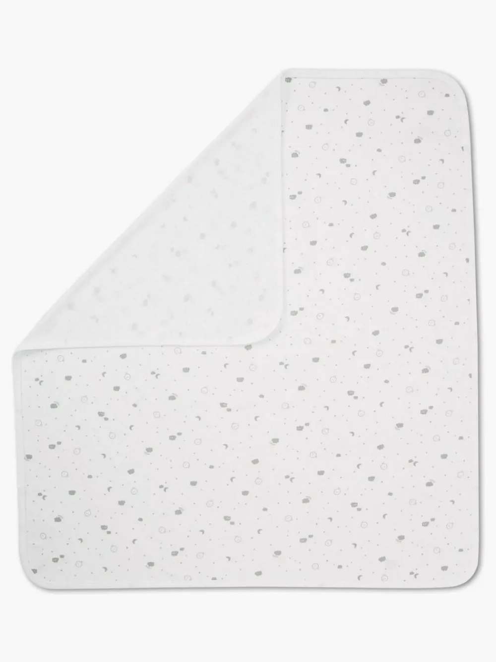 Outlet Mori Signature Print Baby Blanket White