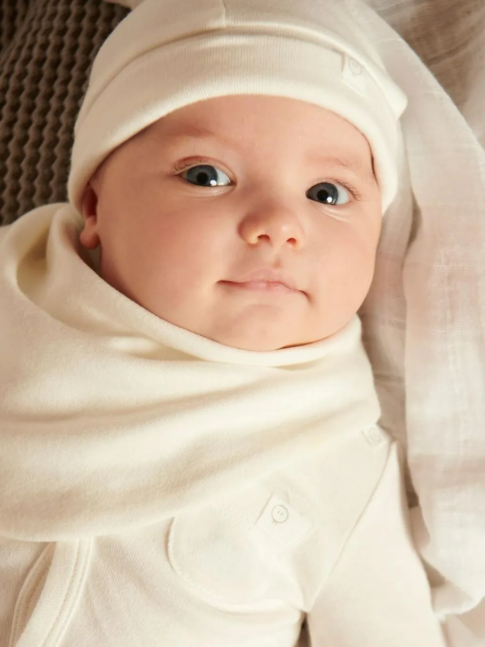 Best Mori Supersoft Baby Hat White
