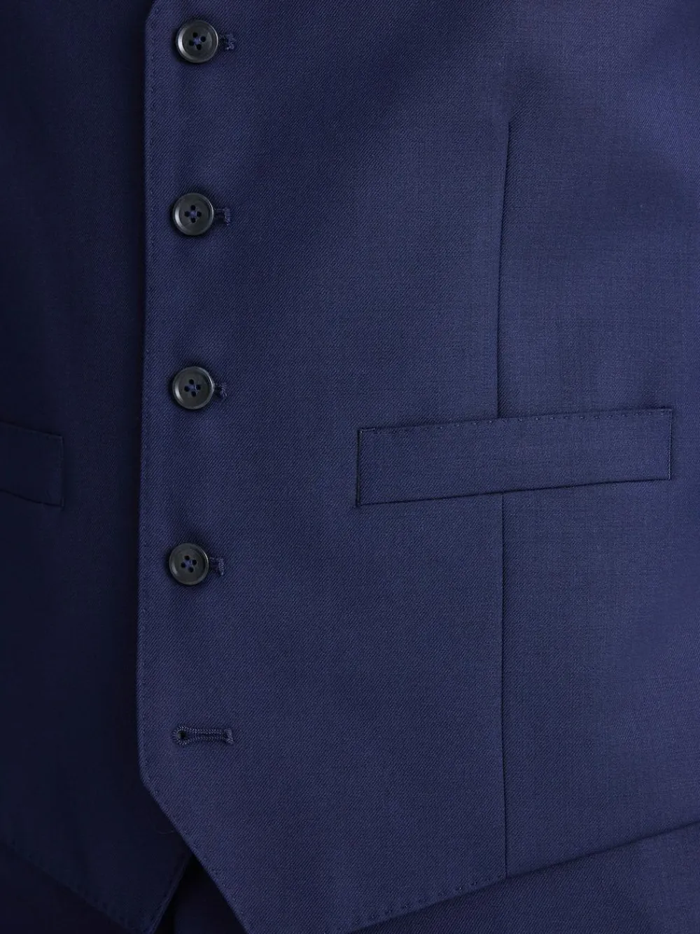 MOSS Navy Tailored Twill Suit Waistcoat^ Vests