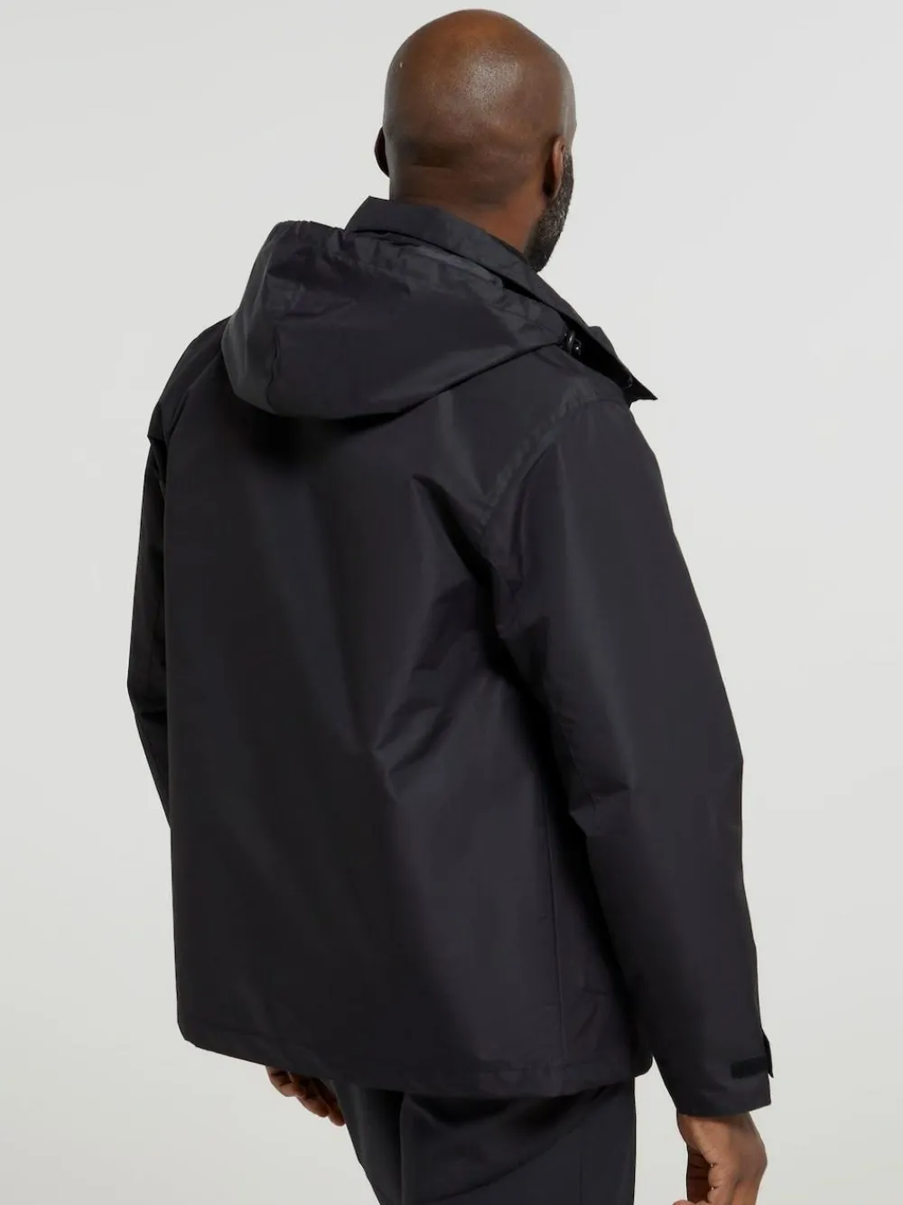 Mountain Warehouse Black Mens Fell 3-In-1 Water Resistant Jacket^ Coats & Jackets|Coats & Jackets