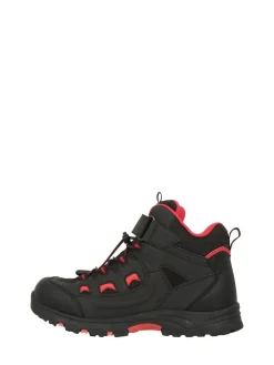 Mountain Warehouse Black Adventurer Kids Adaptive Walking Boots^BOY Baby Boots|Boots