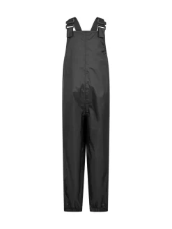 Online Mountain Warehouse Black Pakka Kids Waterproof Dungarees