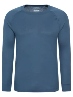 Online Mountain Warehouse Blue Thermal Base Layer Top
