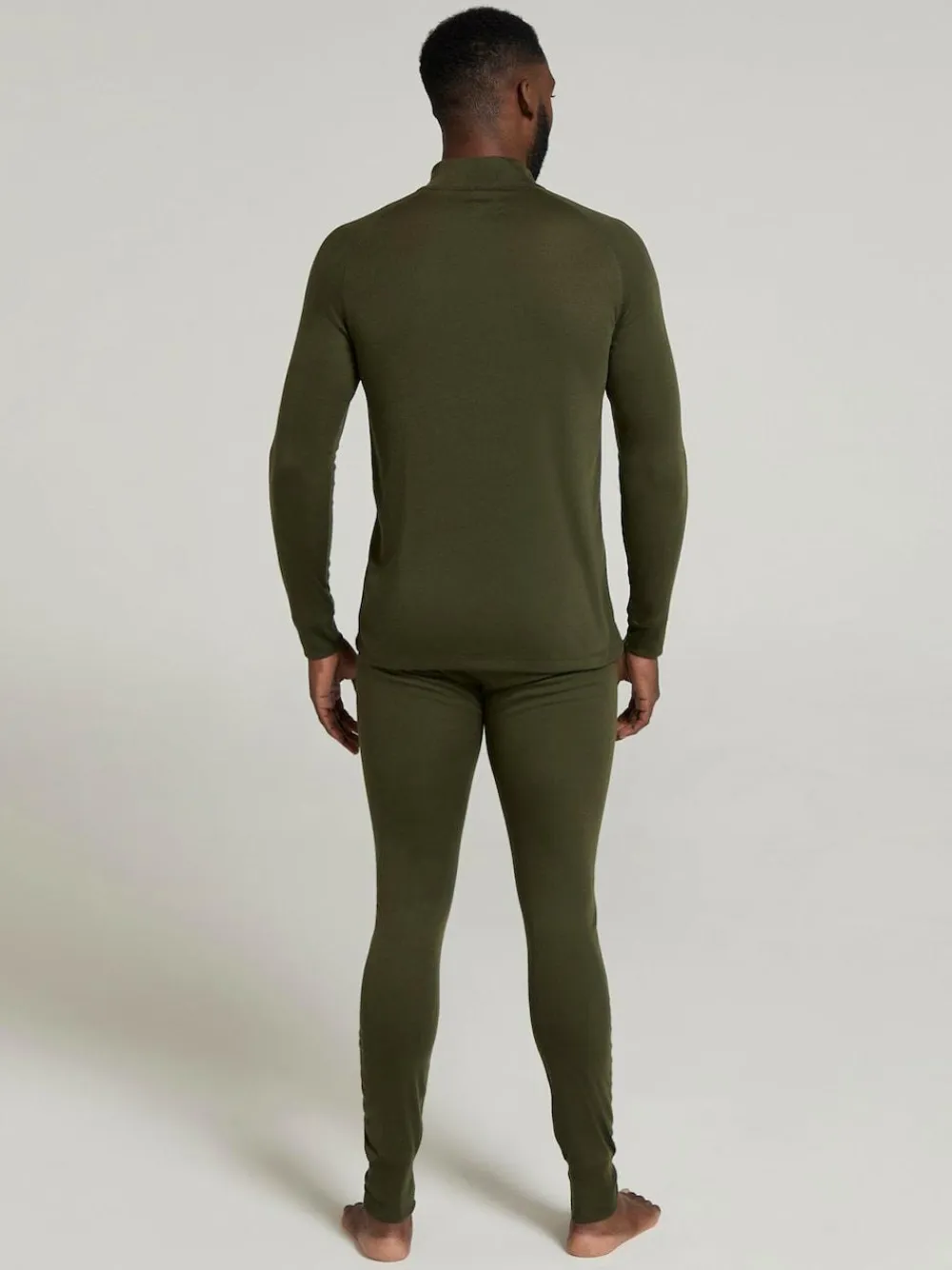 Mountain Warehouse Mens Talus Quarter Zip Thermal Top^ Thermals