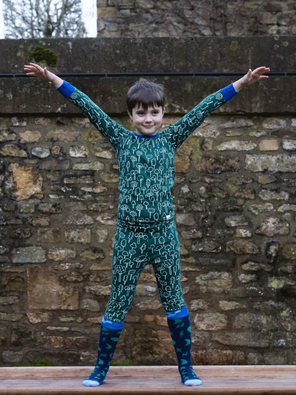 Discount Muddy Puddles Thermal Baselayer Top Green