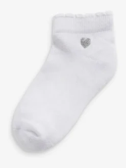 Online Next Multi 7 Pack Cotton Rich Embroidered Cushioned Sole Trainer Socks