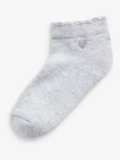 Online Next Multi 7 Pack Cotton Rich Embroidered Cushioned Sole Trainer Socks