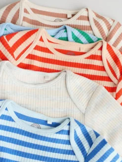 Next Baby Long Sleeve Bodysuits 5 Pack^BOY Newborn Clothing|Bodysuits & Vests