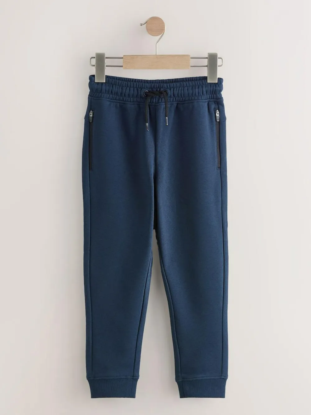 Next Slim Fit Zip Joggers 3 Pack (3-16yrs) Multi Black/Navy/Mineral