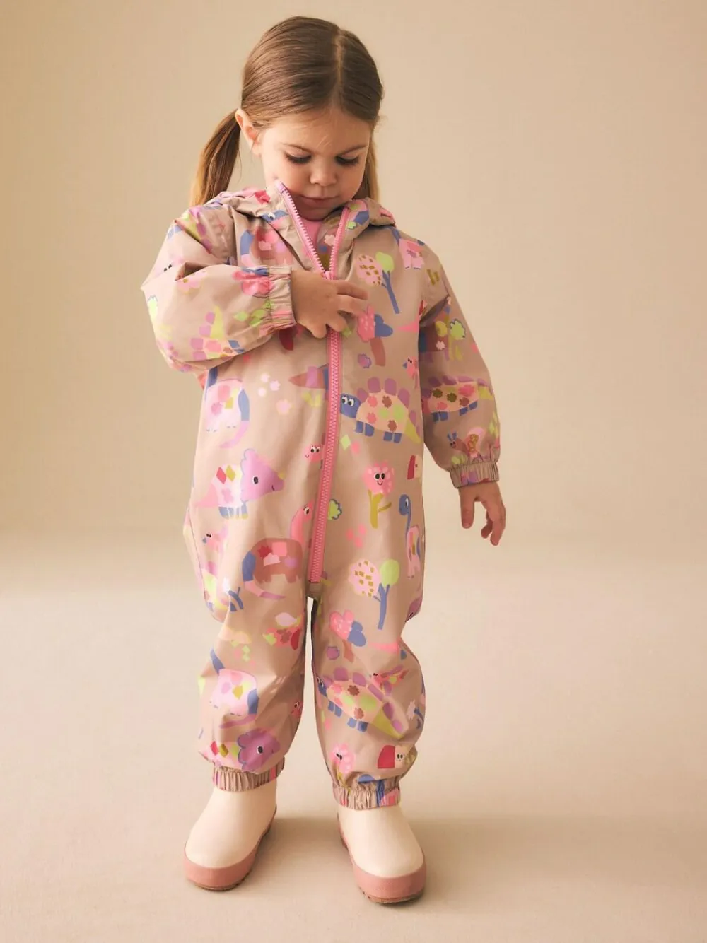 New Next Multi 3D Dino Waterproof Printed Puddlesuit (6mths-7yrs)