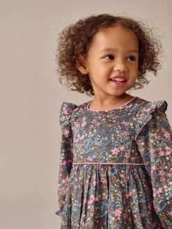 Next Frill Long Sleeve Dress (3mths-8yrs)^ Dresses