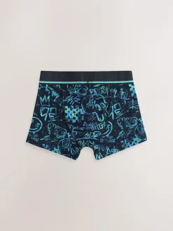 Next Trunks 5 Pack (3-16yrs) Multi Grafitti Print