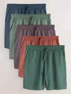 Discount Next Loopback Soft Touch 5 Pack Joggers Shorts Multi