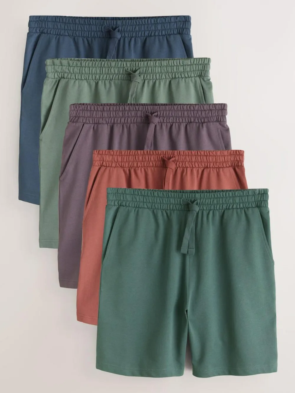 Discount Next Loopback Soft Touch 5 Pack Joggers Shorts Multi