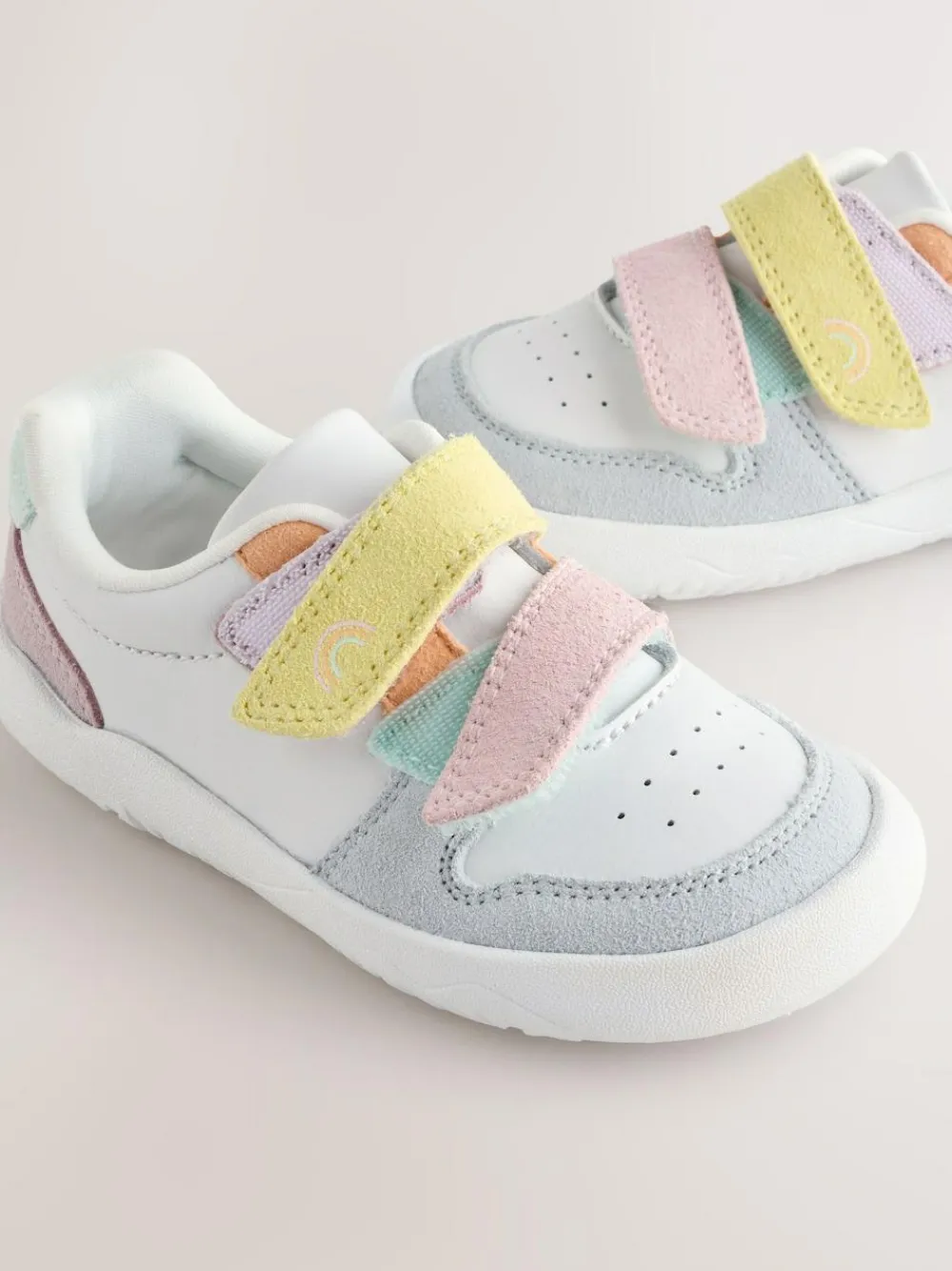 Next Barefoot Leather Touch Fastening Trainers^ Sneakers