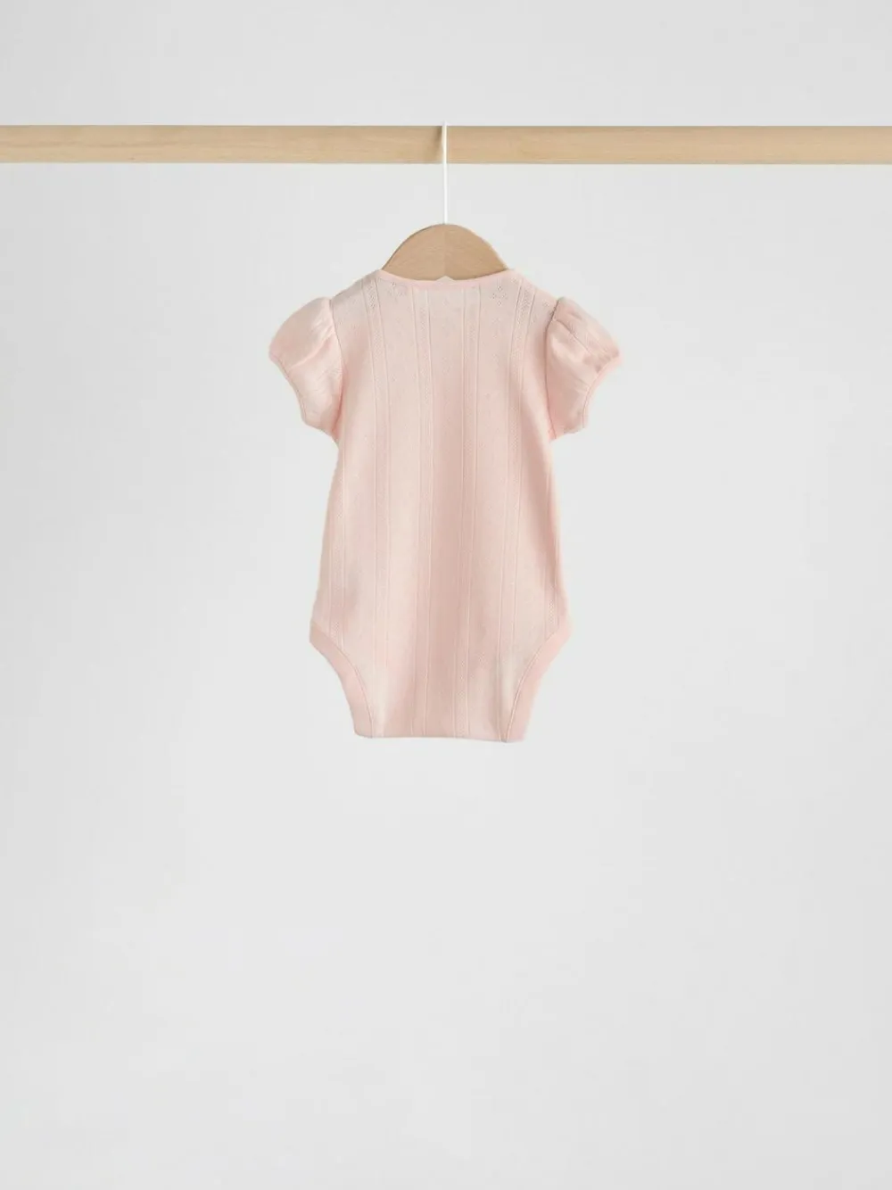 Next Multi Pastel Short Sleeve Pointelle Baby Bodysuits 5 Pack^ Bodysuits & Vests|Vests