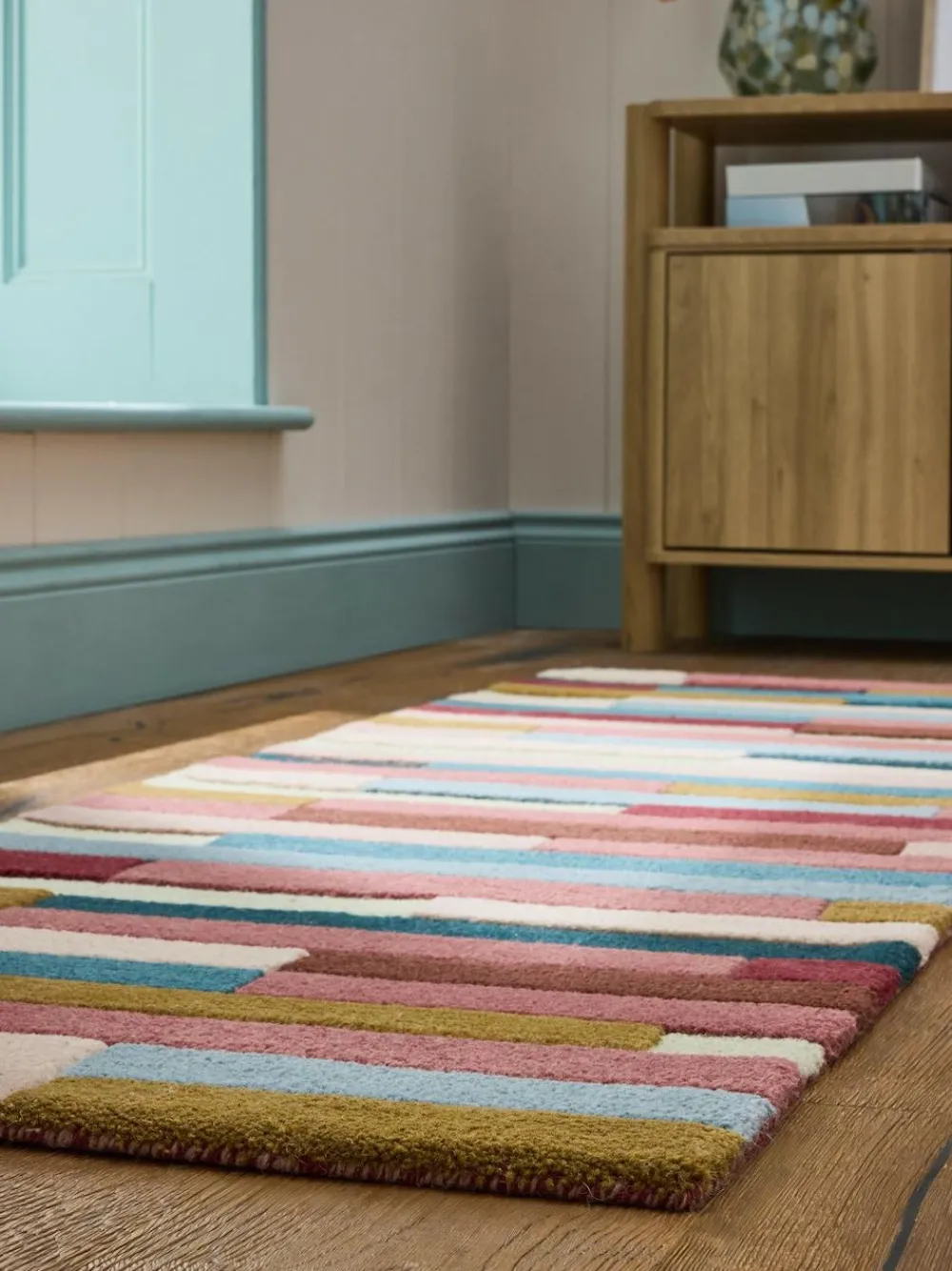 Next Multi Rio Broken Stripes Runner^ Rugs & Runners