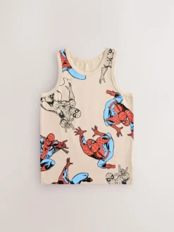 Next Multi Spiderman Vests 3 Pack (1.5-10yrs)^BOY Underwear|Vests