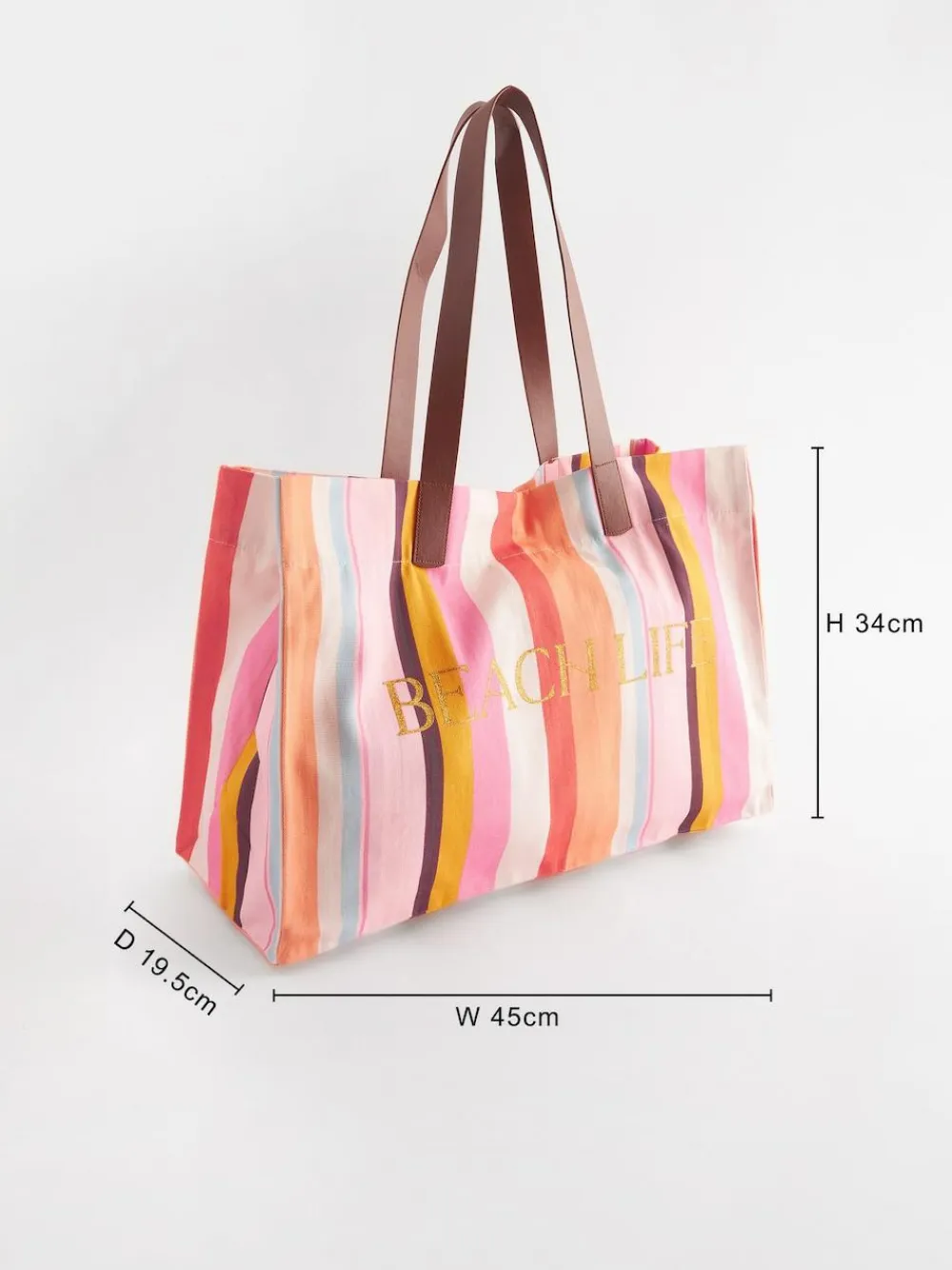 Next Multi Striped Beach Bag^Women Bags