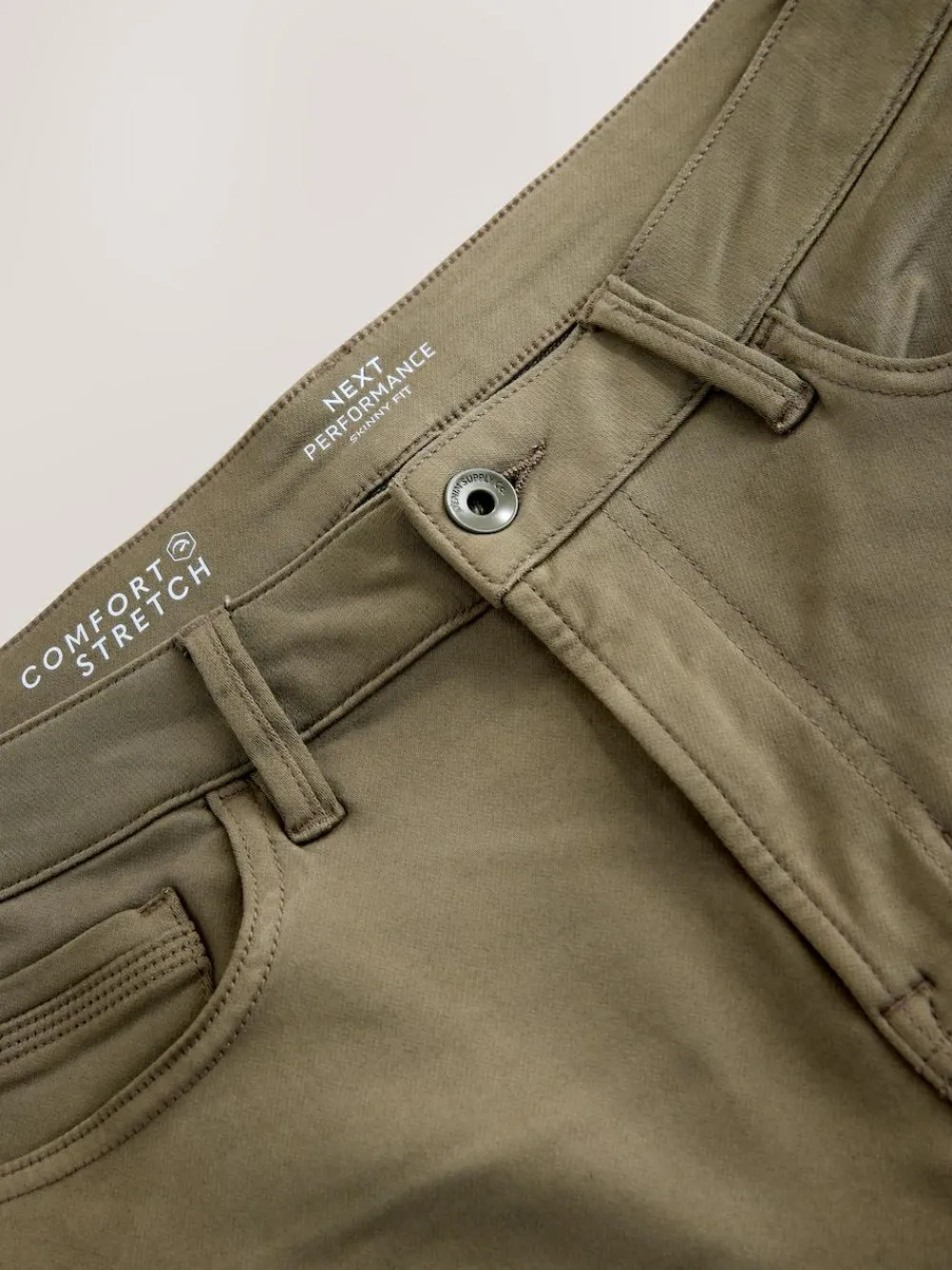 Next Mushroom Brown Skinny Fit Comfort Stretch Jeans^ Jeans|Jeans